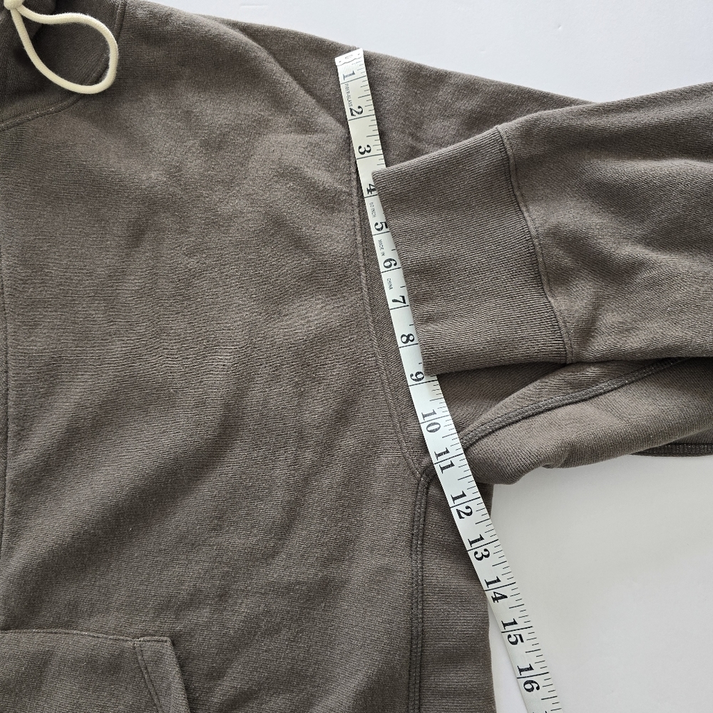Golden Goose Venice Print Oversized Boxy Hooded Sweatshirt Size S Small Khaki - Picture 11 of 14
